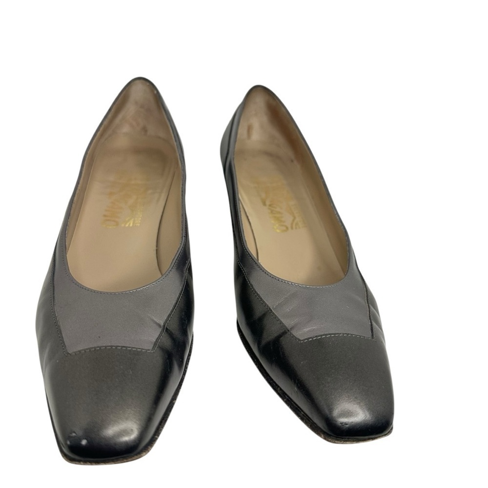 Salvatore Ferragamo Elegant Gray Women's Shoes Size 7.5 AAAA